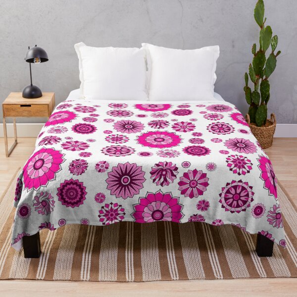 Item preview, Pink Psychedelic Floral Power Pattern designed and sold by Deborah Camp.