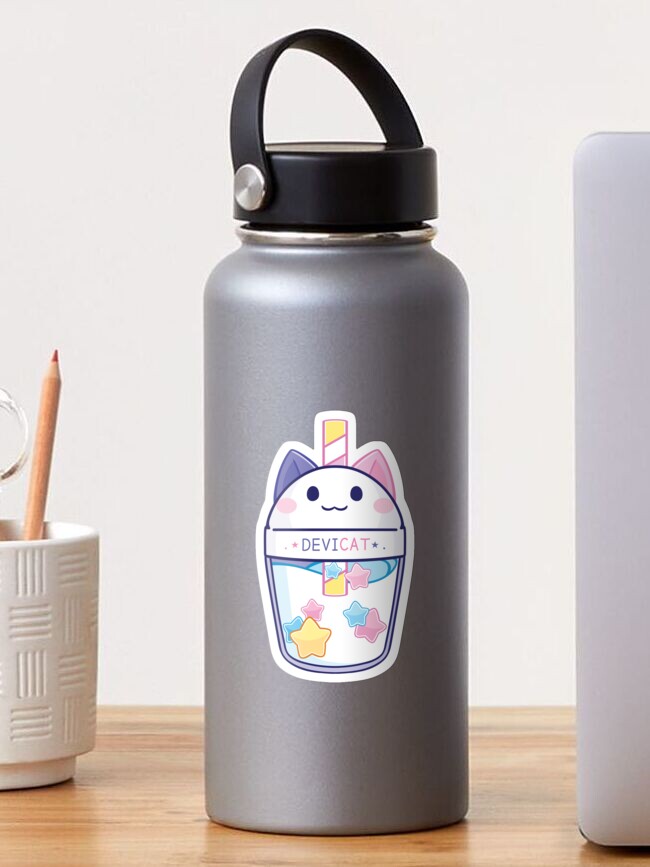 Thumbnail 1 of 3, Sticker, CandiCat Boba Tea • 2021 designed and sold by devicatoutlet.