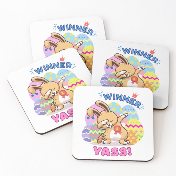 Item preview, Cute Victory Dab Dance Easter Bunny Egg Hunt Winner Yass - Colorful Egg Hunt Easter Celebration designed and sold by Cawaiico.