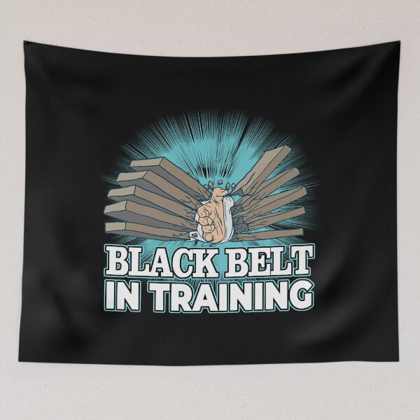 Item preview, Karate student black belt training in karate dojo designed and sold by FroziElex.
