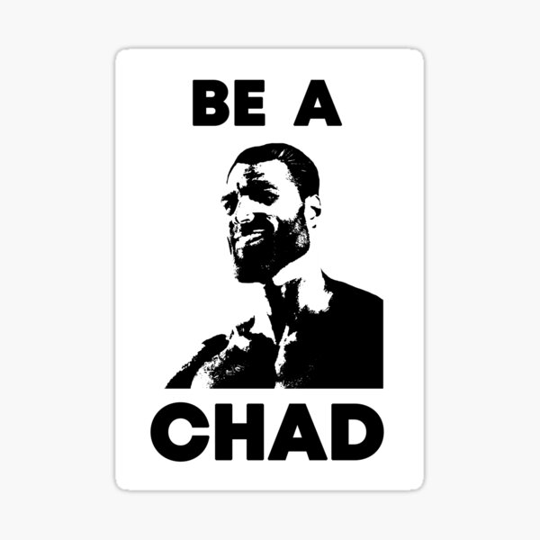 Giga Chad Sticker for Sale by Chaiser