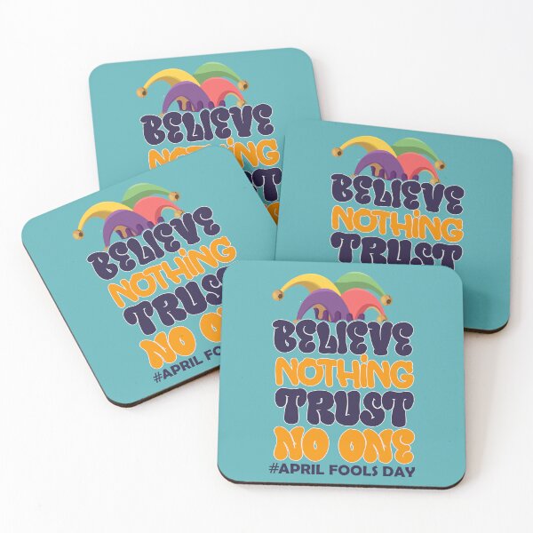 Item preview, Believe Nothing Trust No One,Spring's day quotes, Funny Easter Day, Easter Bunny, Easter Egg April Fool April 1st Day, Easter fool's day  designed and sold by comeonyassine21.