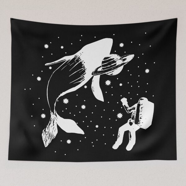 Item preview, Space Whale and Astronaut - dark designed and sold by ThisBjmnID.
