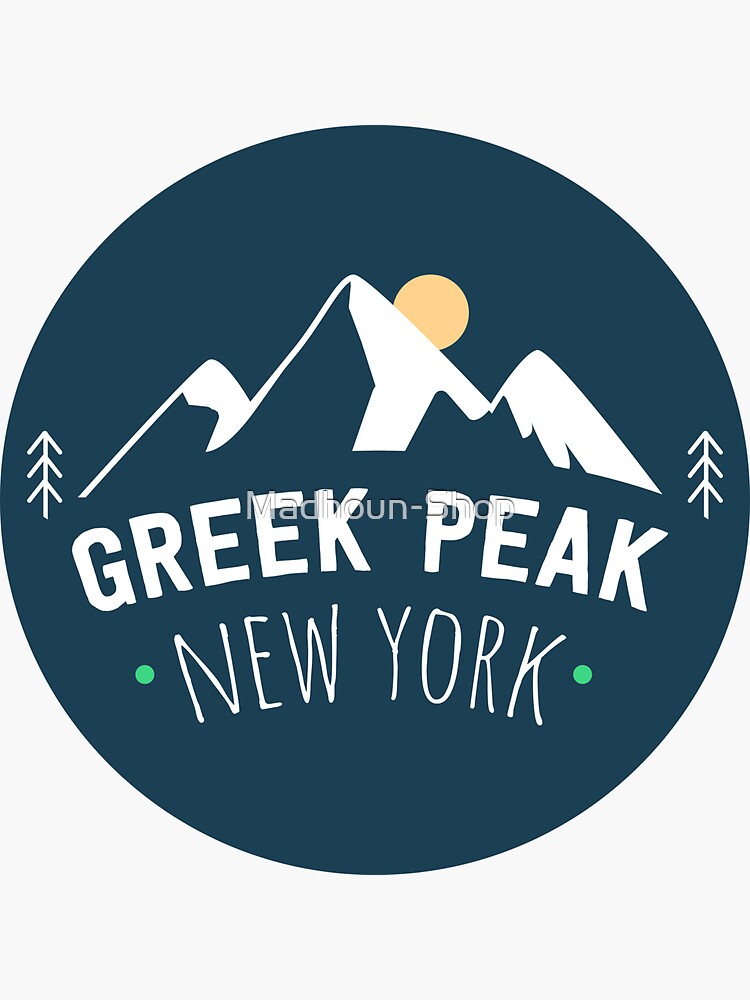 "Greek Peak New York" Sticker by Redbubble