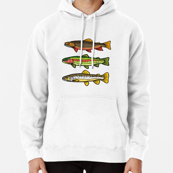 Trout t-shirt Pullover Hoodie by OscarDod