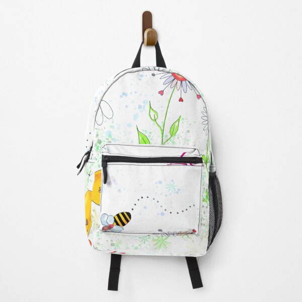 Item preview, Chickens illustration happiness with bees handmade by Pascale Breton designed and sold by Pascale Breton.