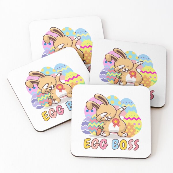 Item preview, Kawaii Cartoon Egg Boss Easter Bunny Dab Dancing - Colorful Egg Hunt Easter Celebration designed and sold by Cawaiico.