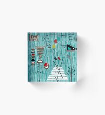 Mid-Century Tiki Tok Acrylblock