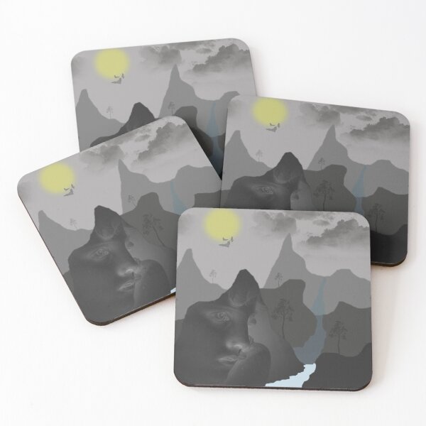 Item preview, The face thinking on the side of the mountain at night designed and sold by Bigrow.