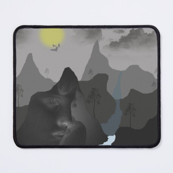 Item preview, The face thinking on the side of the mountain at night designed and sold by Bigrow.