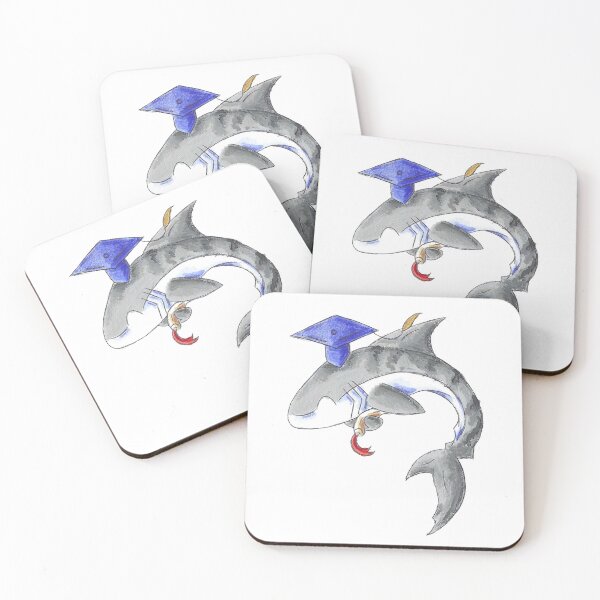 Item preview, Tiger Shark Grad (Thank You Card) designed and sold by KOKeefeArt.