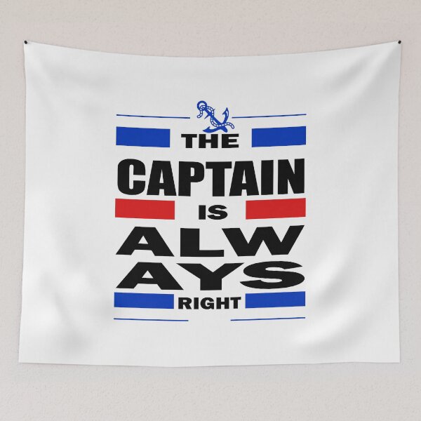 Item preview, The Captain Is Always Right , And i am the captain , funny gift for  boating lover designed and sold by YLartist.