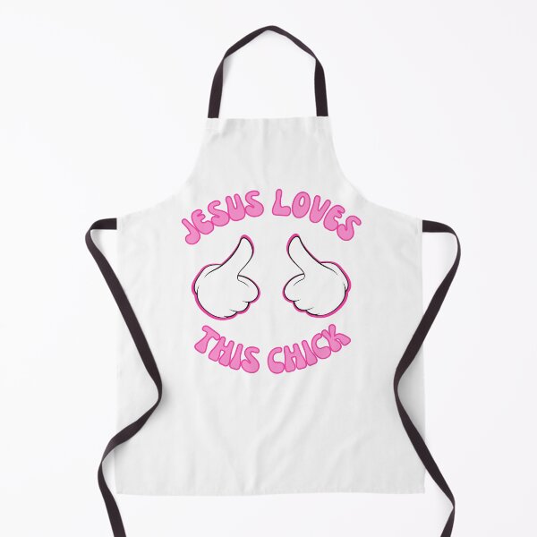 Item preview, Funny Jesus loves this chick, pointing thumbs designed and sold by Emily Roberts.