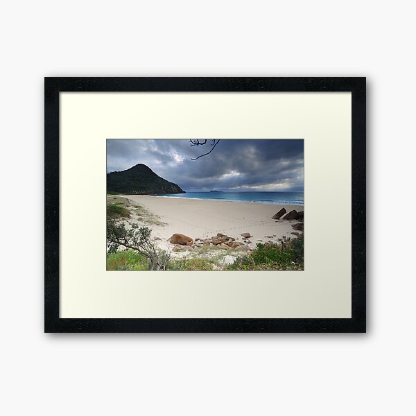 Beautiful Zenith Beach Port Stephens Framed Art Print