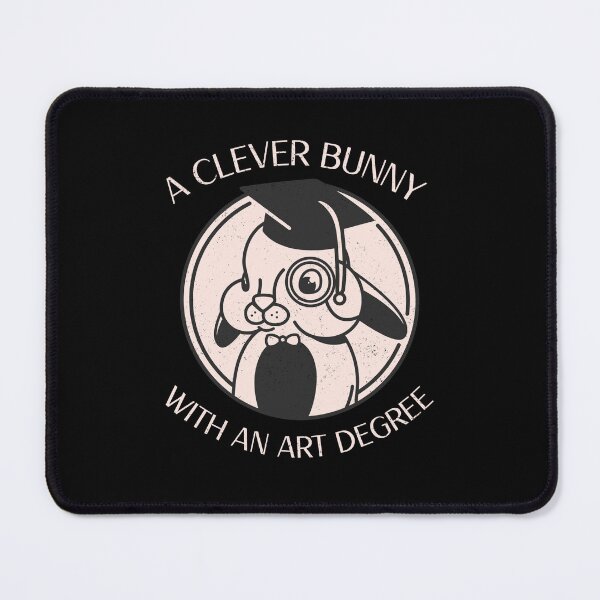 Item preview, Clever Bunny With an Art Degree - University - Graduation - Graduatees designed and sold by GraduaTees.