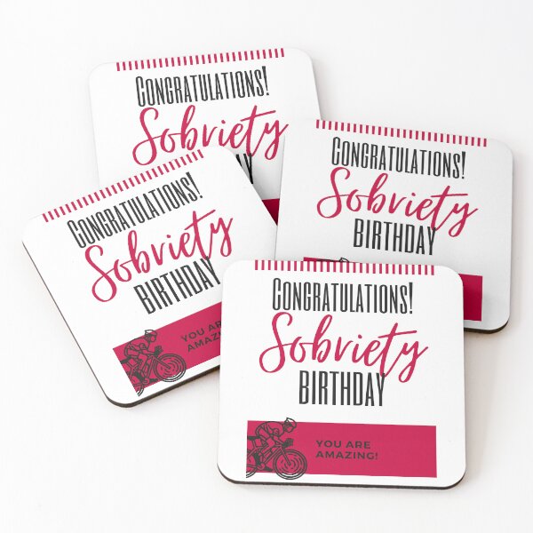 Item preview, Sobriety Birthday - AA Congratulations red designed and sold by superbling.