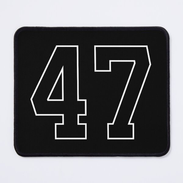 Item preview, Black Number 47 lucky sports jersey forty seven designed and sold by HeavyStyle.
