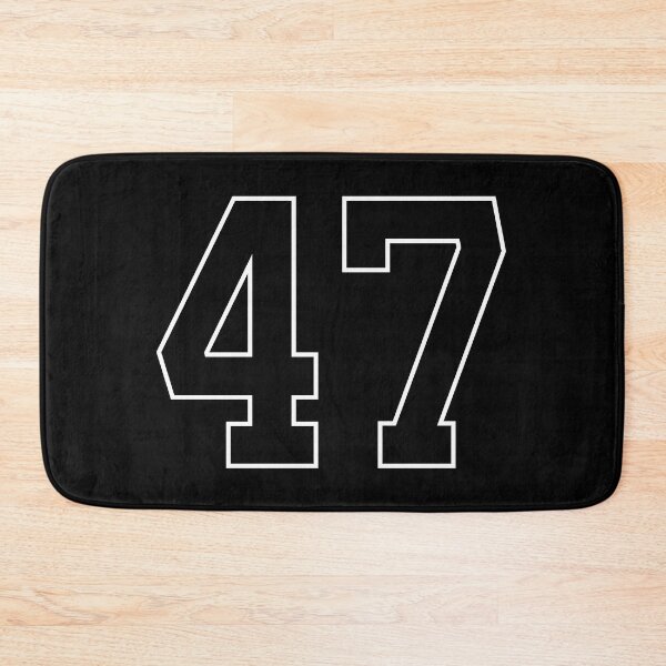 Item preview, Black Number 47 lucky sports jersey forty seven designed and sold by HeavyStyle.