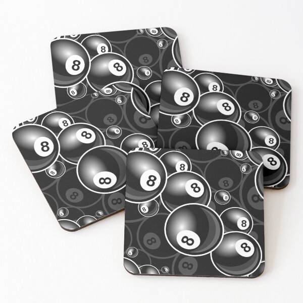 Item preview, Billiards Black 8 Ball 8-Ball black and white Snooker Pool designed and sold by Draculaura2009.