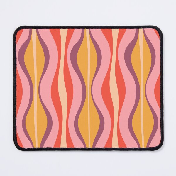Item preview, Hourglass Abstract Mid-century Modern Pattern Pink Orange Mustard Purple Cream designed and sold by kierkegaard.