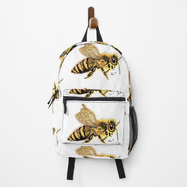Item preview, HoneyBee illustration yellow and black drawn by an Canadian artist Pascale Breton designed and sold by Pascale Breton.