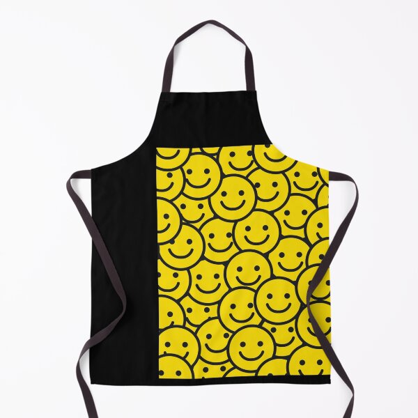 Item preview, Smiley face happy face pattern yellow Smile seventies eighties 70s 80s repeat designed and sold by Draculaura2009.