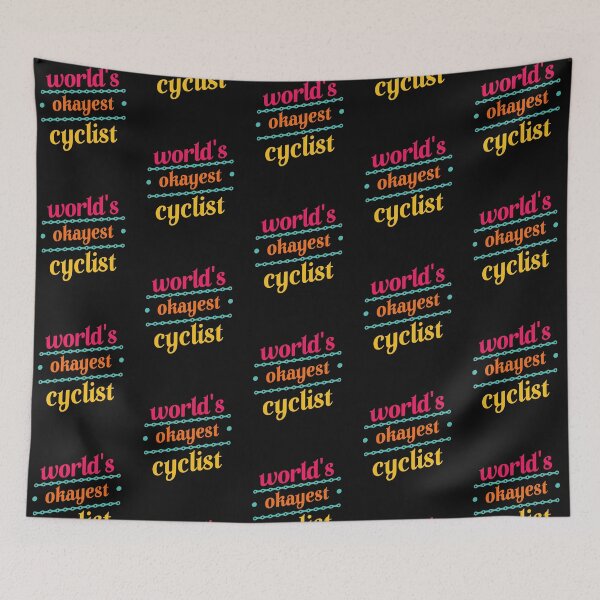 Item preview, World's Okayest Cyclist Funny Road / Mountain / Downhill Racing Cycling Design designed and sold by trendyzcom.