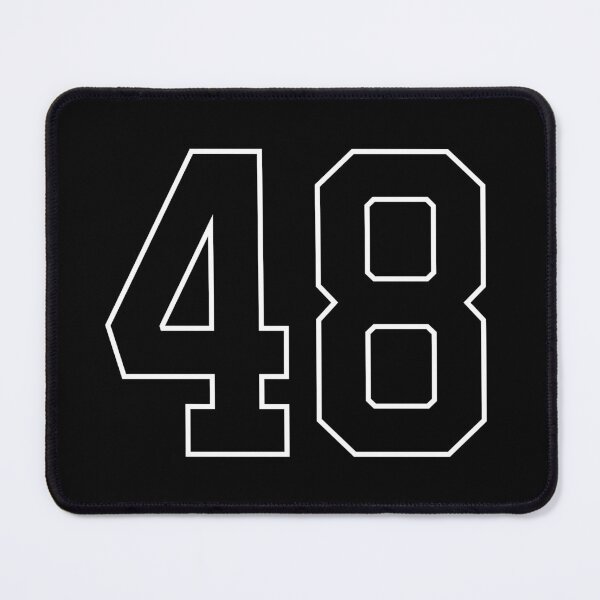 Item preview, Black Number 48 lucky sports jersey forty eight designed and sold by HeavyStyle.