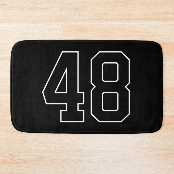 Item preview, Black Number 48 lucky sports jersey forty eight designed and sold by HeavyStyle.