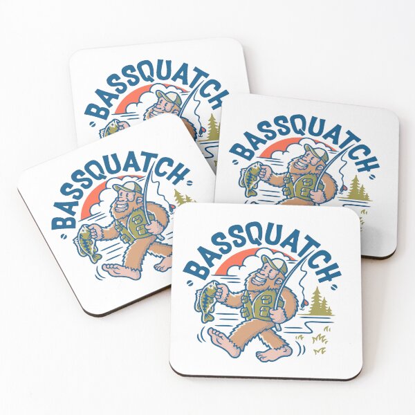 Item preview, Bassquatch!  Vintage Fishing Bigfoot Fisherman designed and sold by giantstepdesign.