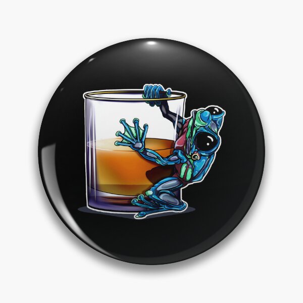 Item preview, Whiskey Frog Blue designed and sold by iduzarts.