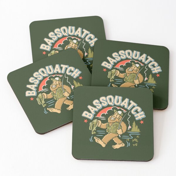 Item preview, Bassquatch!  Vintage Fishing Bigfoot Fisherman designed and sold by giantstepdesign.