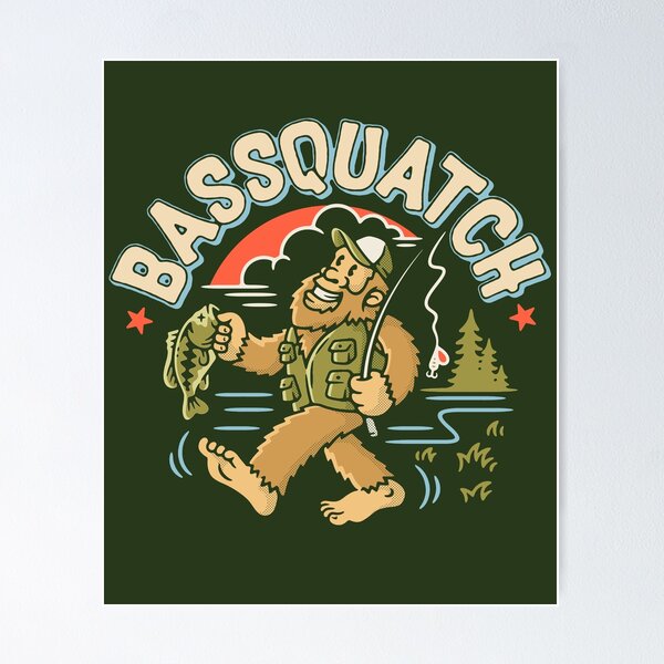  Bassquatch! Bass Fishing Bigfoots on the Lake Sasquatchs  T-Shirt : Clothing, Shoes & Jewelry