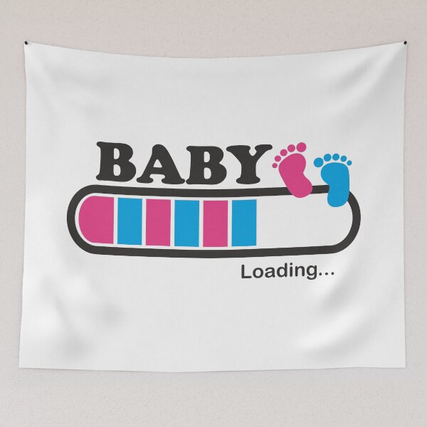 Item preview, Baby loading Pink & Blue | Excellent pregnant present   designed and sold by StudioMadeir4.