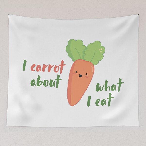 Item preview, Carrot for healthy lifestyle kawaii design designed and sold by high5doodle.