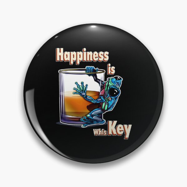 Item preview, Whiskey Frog Blue: Happiness is whisKEY designed and sold by iduzarts.