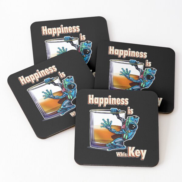 Item preview, Whiskey Frog Blue: Happiness is whisKEY designed and sold by iduzarts.