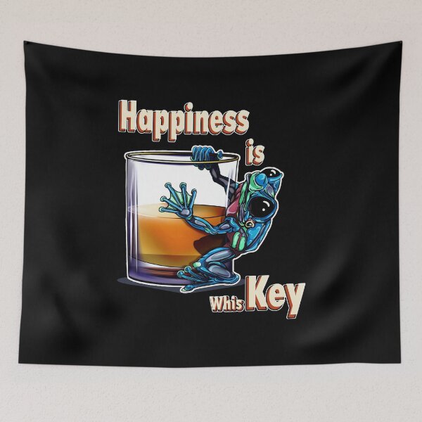 Item preview, Whiskey Frog Blue: Happiness is whisKEY designed and sold by iduzarts.