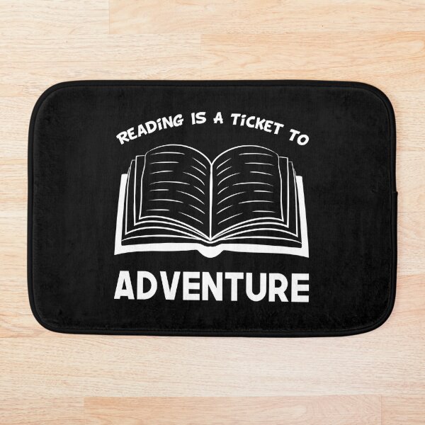 Item preview, Reading Is A Ticket To Adventure, Funny Books Lovers Gift designed and sold by Graphicista.