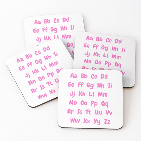 Item preview, English alphabet in pink designed and sold by LukjanovArt.