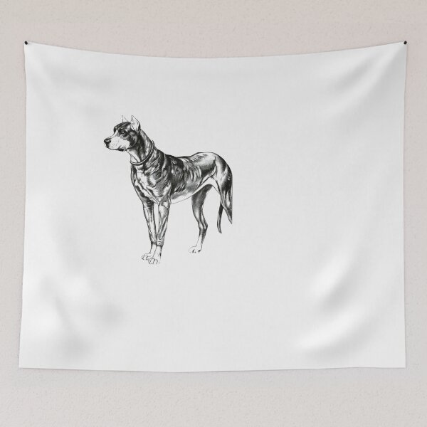 Item preview, Beautiful Black Dog Illustration designed and sold by ManifestoDesign.