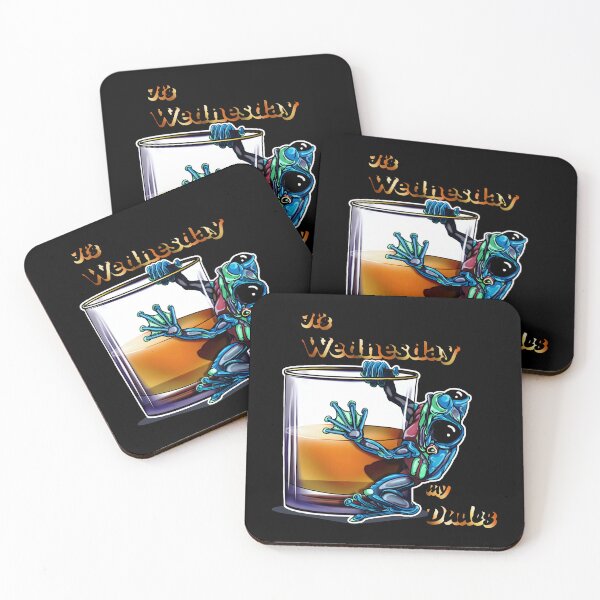 Item preview, Whiskey Frog Blue: It's Wednesday, my Dudes designed and sold by iduzarts.