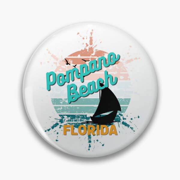 Artikelvorschau, Pompano Beach Florida Retro explodierender Sonnenuntergang entworfen und verkauft von adriana-holmes.