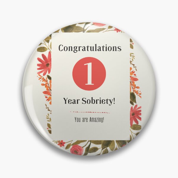 Item preview, Sobriety Birthday - 1 year designed and sold by superbling.