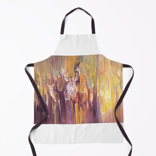 Item preview, A Sudden Appearance of Hope - Deer and Stag painting designed and sold by Gill Bustamante.