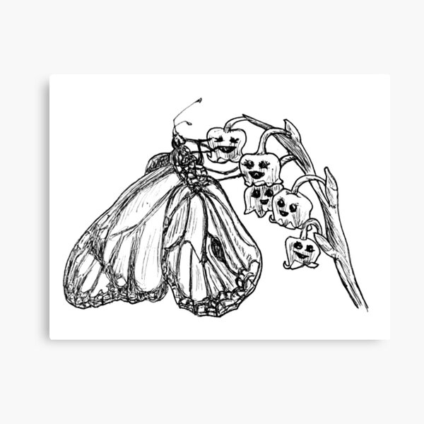 Item preview, Monarch Butterfly and Lily of the Valley designed and sold by Dippychu.