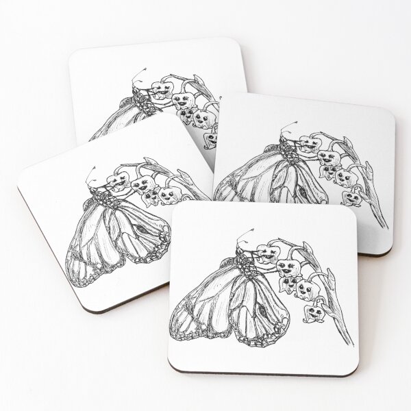 Item preview, Monarch Butterfly and Lily of the Valley designed and sold by Dippychu.