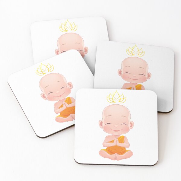 Item preview, Cute baby monk meditating : Keep calm and stay away from the problems designed and sold by atktdesigns.