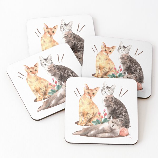 Item preview, Cat glare /Cute Cat Art / Glaring Of Cats / Cat Lovers designed and sold by haRexia.