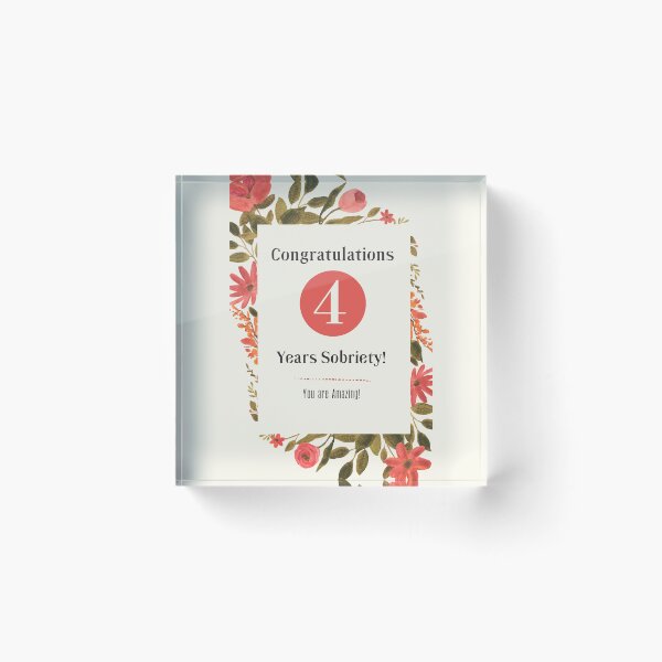 Item preview, Sobriety Birthday - 4 years designed and sold by superbling.